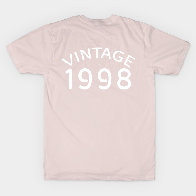 Vintage 1998 text design 21st birthday tshirt tee clothing stickers by ABcreative